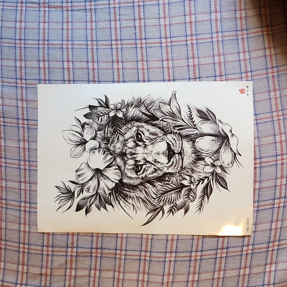 Temporary Tattoo Tiger